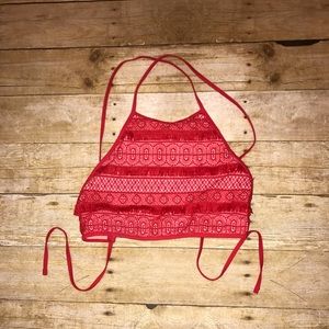 red aerie bikini top